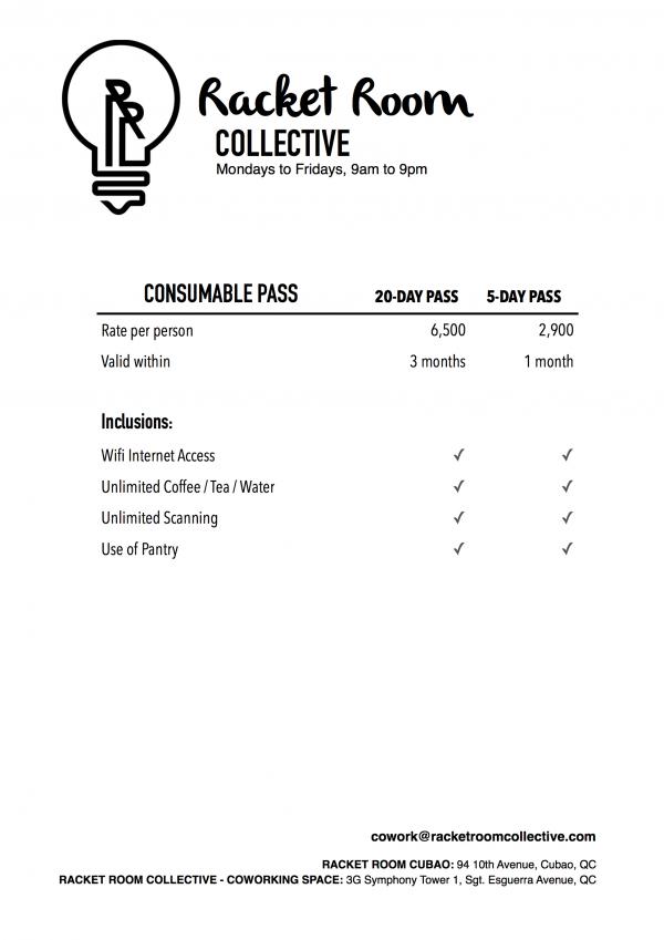 RRC Consumable Pass